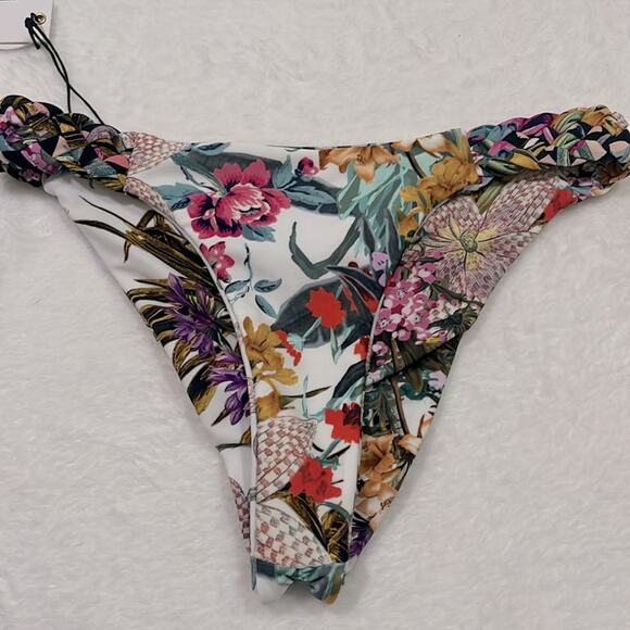 Christian Lacroix Bikini Bottom Cheeky Thong Bathing Suit Swiminista Tropical - Picture 7 of 8